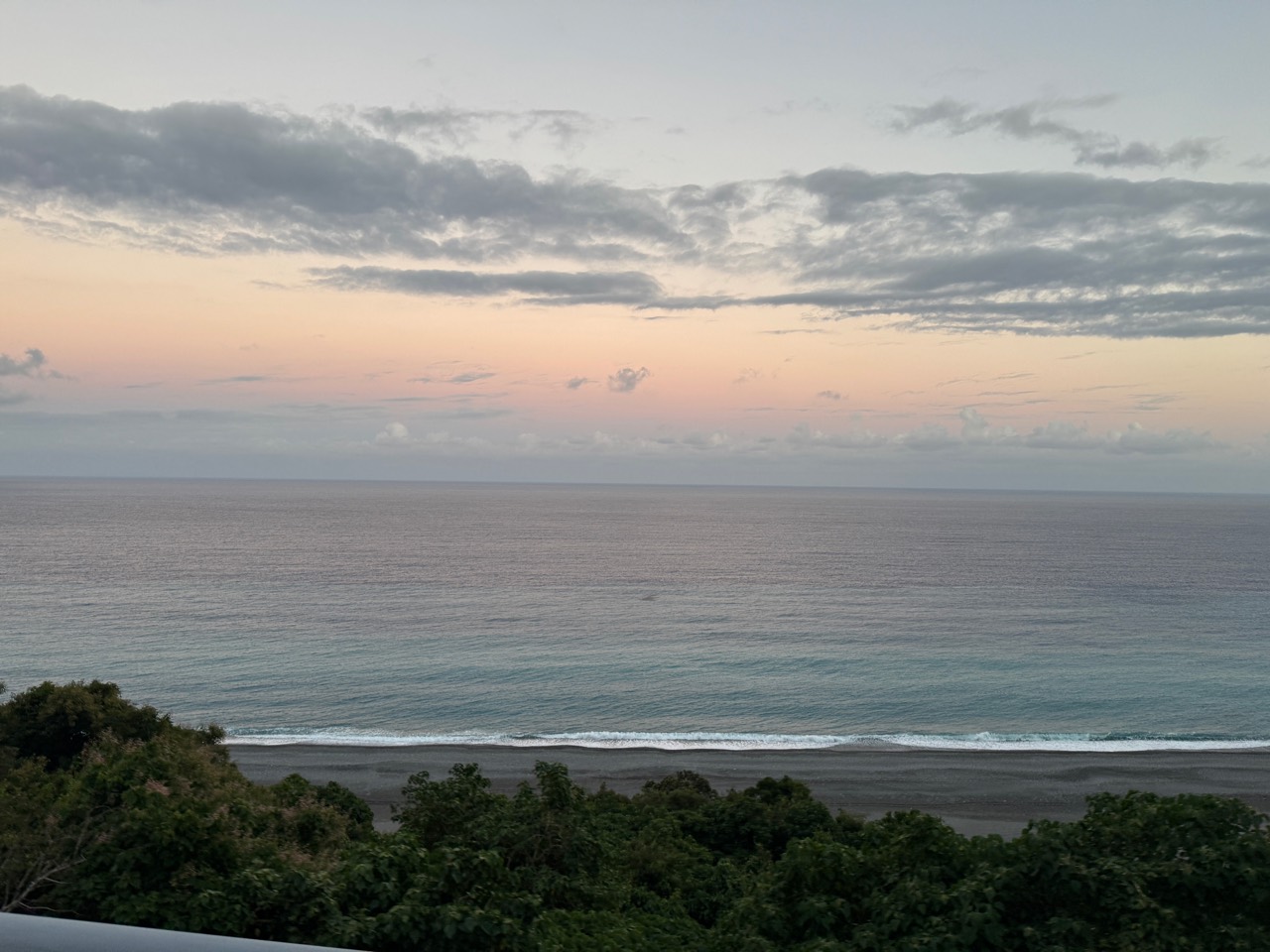 Open sea and sky in the morning light